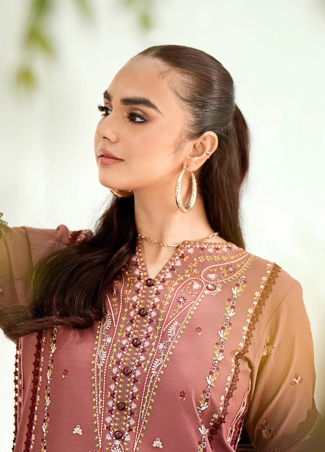 Riwaayat By Bin Ilyas Embroidered Lawn 3 Piece Unstitched Suit BI24R 305 A