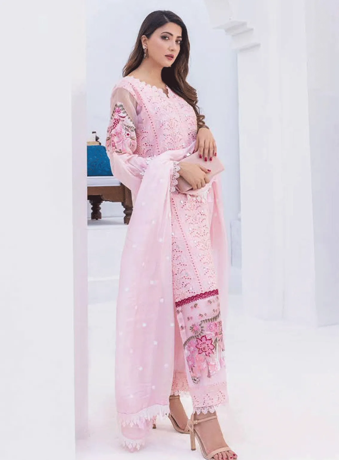 Rungkari By Mahiymaan Embroidered Lawn Unstitched 3 Piece Suit - AZ23RM A01