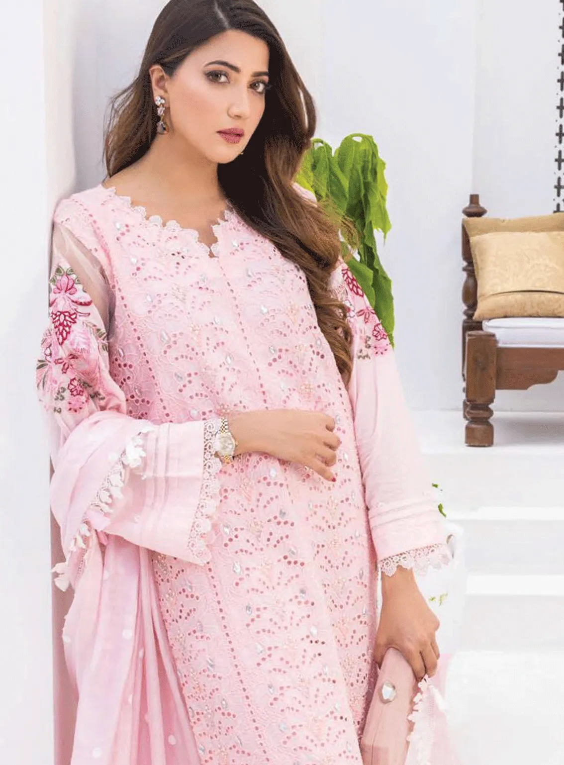 Rungkari By Mahiymaan Embroidered Lawn Unstitched 3 Piece Suit - AZ23RM A01