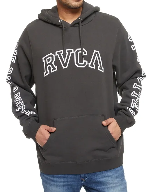 RVCA  |Long Sleeves Plain Logo Hoodies