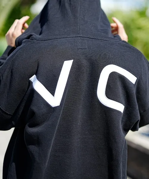 RVCA  |Unisex Bi-color Long Sleeves Oversized Hoodies