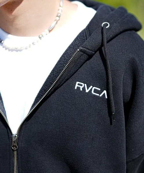 RVCA  |Unisex Bi-color Long Sleeves Oversized Hoodies