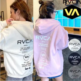 RVCA  |Unisex Long Sleeves Plain Logo Hoodies & Sweatshirts