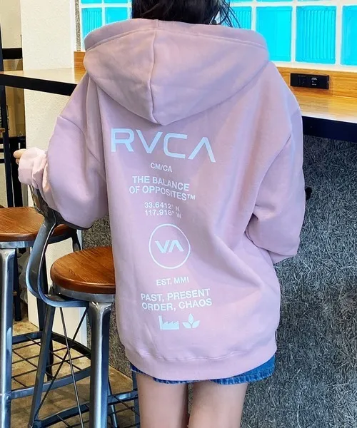 RVCA  |Unisex Long Sleeves Plain Logo Hoodies & Sweatshirts