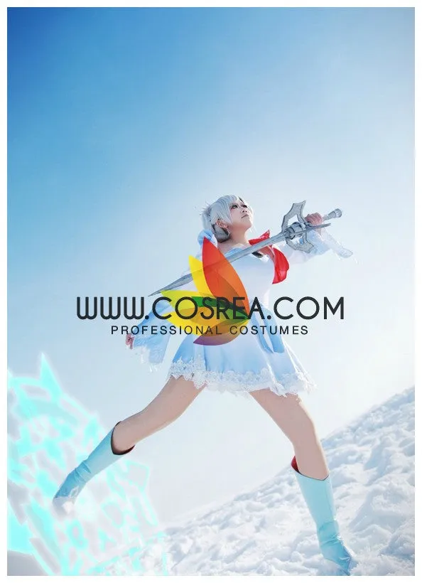 RWBY White Weiss Season 1 Cosplay Costume