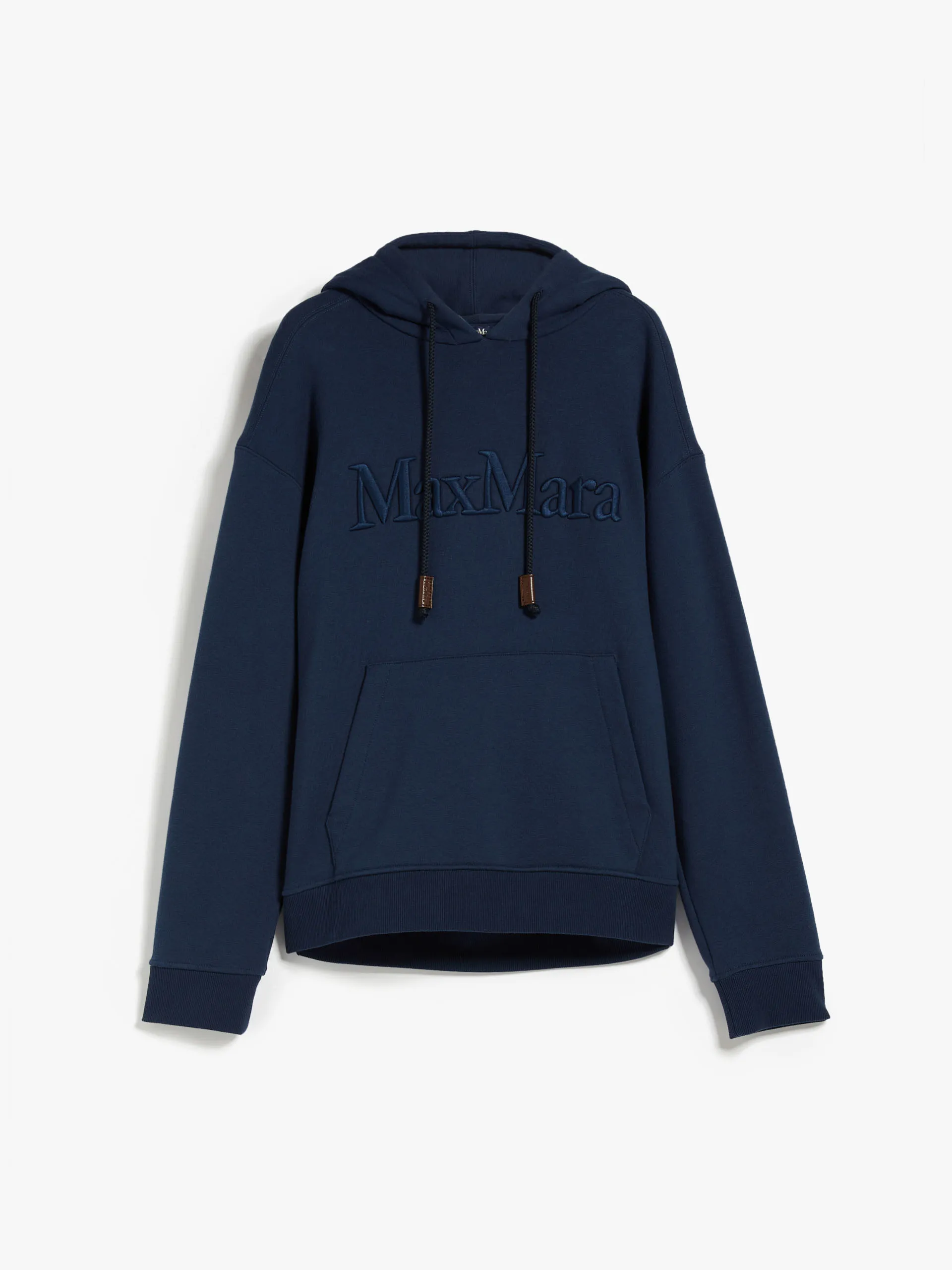 S Max Mara  |Long Sleeves Cotton Logo Hoodies & Sweatshirts