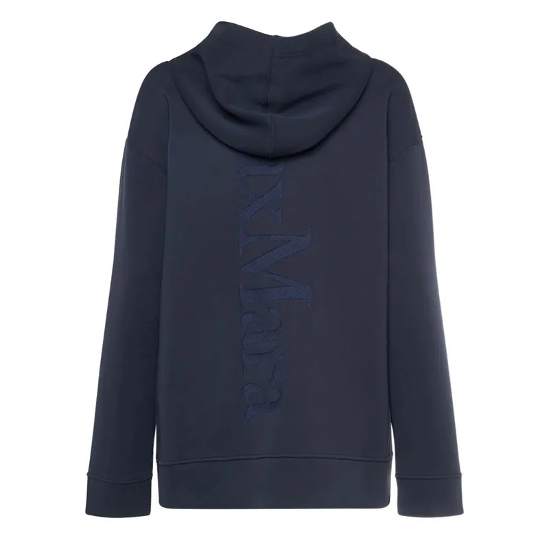 S Max Mara  |Sweat Long Sleeves Plain Cotton Logo Hoodies & Sweatshirts