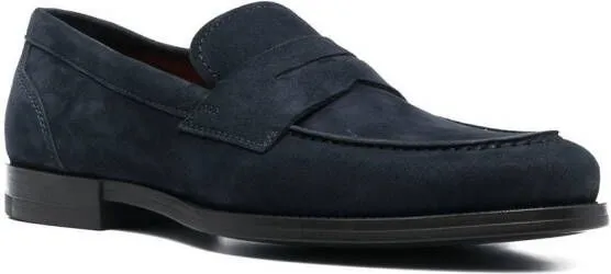 Santoni Diplomat slip-on loafers Blue