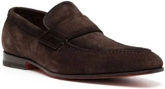 Santoni Diplomat slip-on loafers Brown