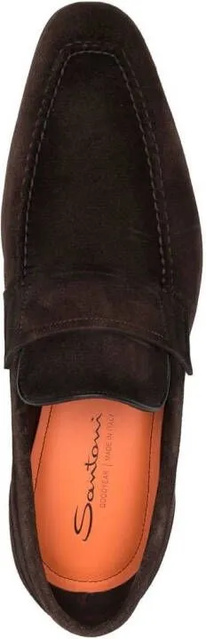 Santoni Diplomat slip-on loafers Brown