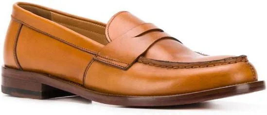 Scarosso Harper slip-on loafers Brown