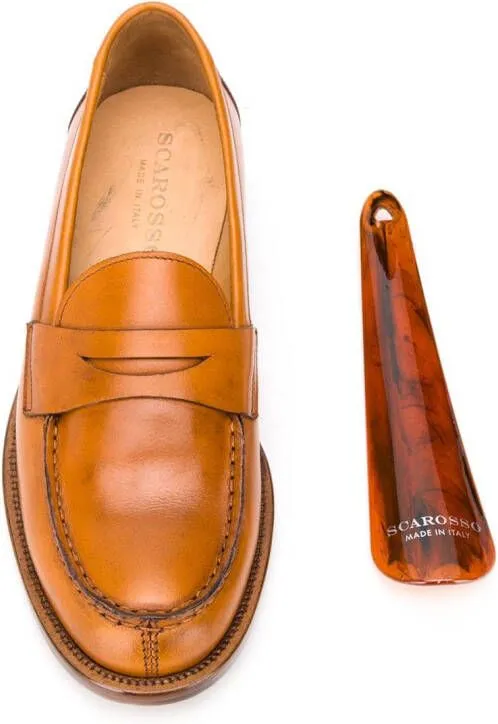 Scarosso Harper slip-on loafers Brown