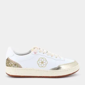 SHACBEWF243EVERGREEN FLOWERWhite/Gold/Purple Laminate- SNEAKERS