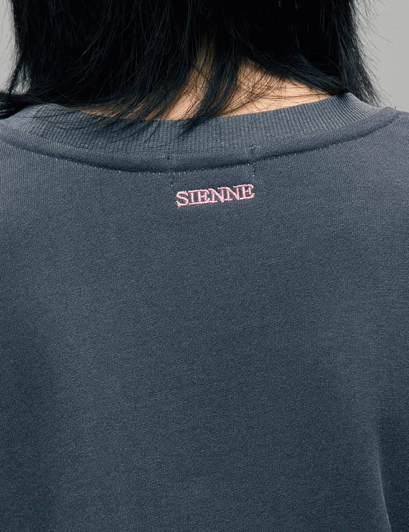 Sienne  |Long Sleeves Cotton Logo Hoodies & Sweatshirts