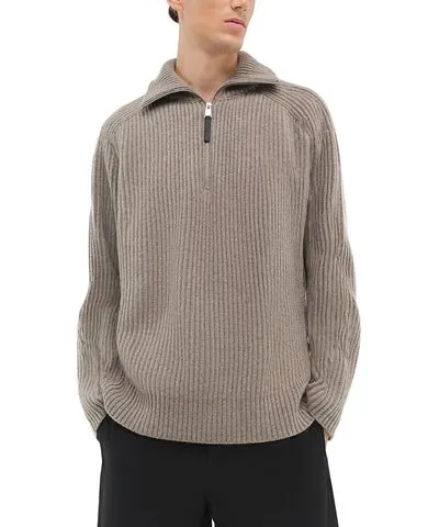 SIMKHAI Henry Raglan Half Zip Sweater