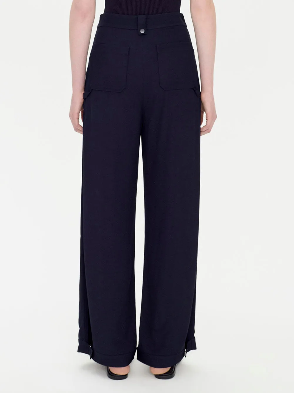 Simkhai Soleil Straight Leg Pant in Midnight