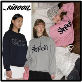 sinoon  |Unisex Street Style Logo Hoodies & Sweatshirts