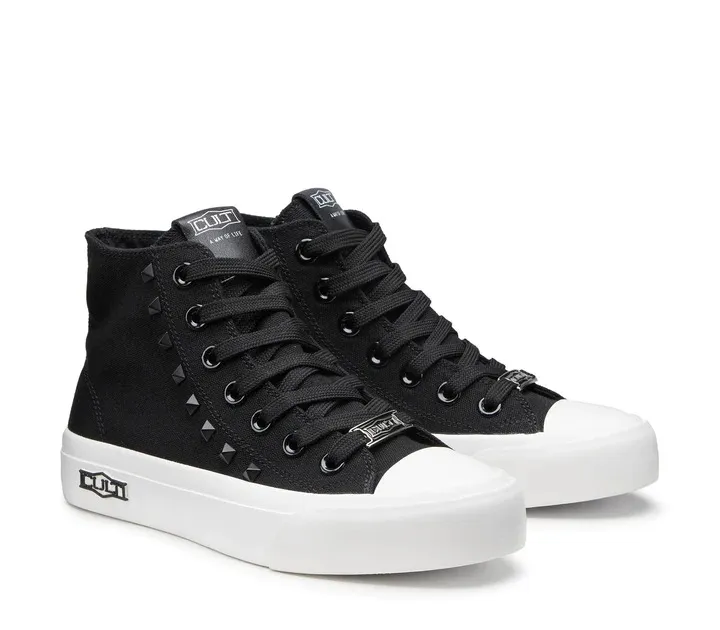 SNEAKERS CULT DONNA PLACEBO 3643 MID W CANVAS BLACK CLW364301