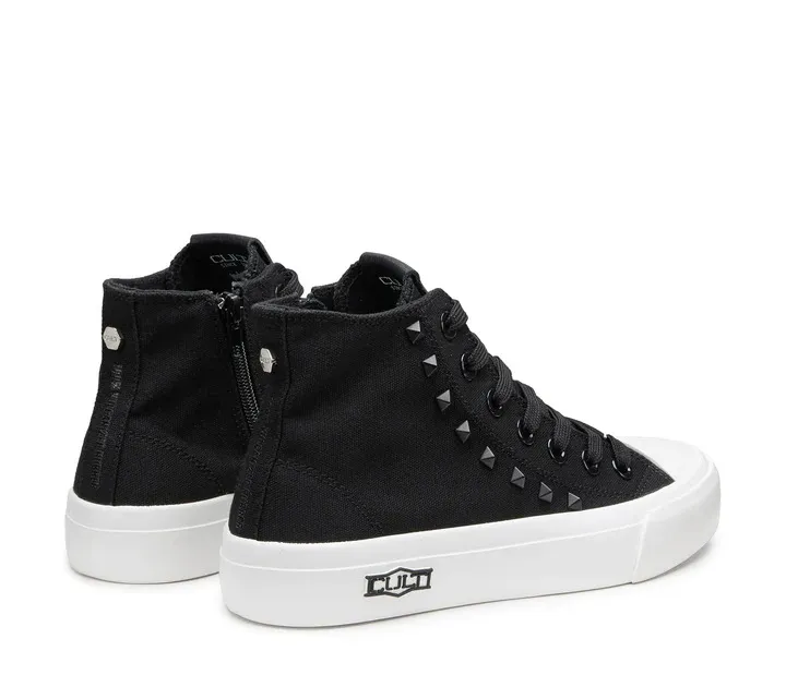 SNEAKERS CULT DONNA PLACEBO 3643 MID W CANVAS BLACK CLW364301