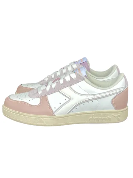 SNEAKERS DONNA BIANCHE/ROSA MAGIC BASKET