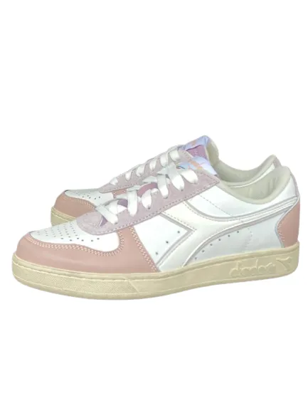 SNEAKERS DONNA BIANCHE/ROSA MAGIC BASKET