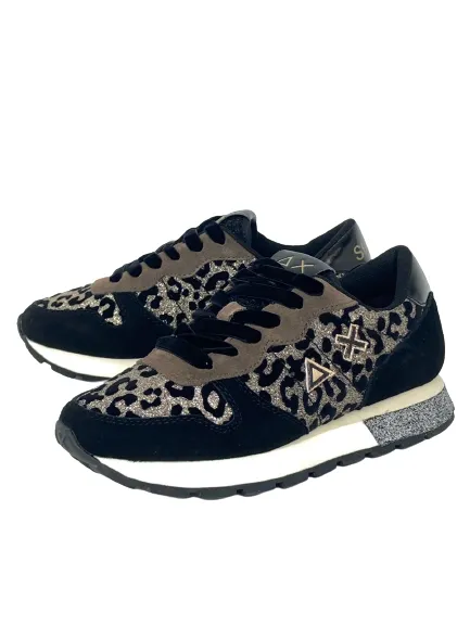 SNEAKERS DONNA NERE Z42204 ALLY ANIMALIER