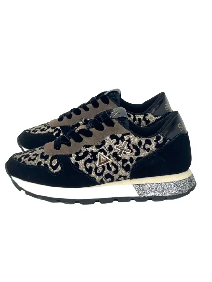 SNEAKERS DONNA NERE Z42204 ALLY ANIMALIER