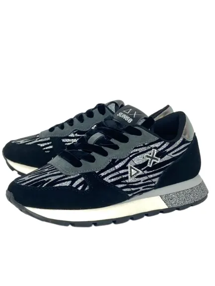 SNEAKERS NERE Z42204 ALLY ANIMALIER