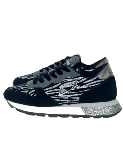 SNEAKERS NERE Z42204 ALLY ANIMALIER