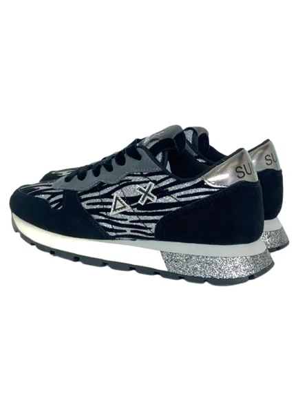 SNEAKERS NERE Z42204 ALLY ANIMALIER