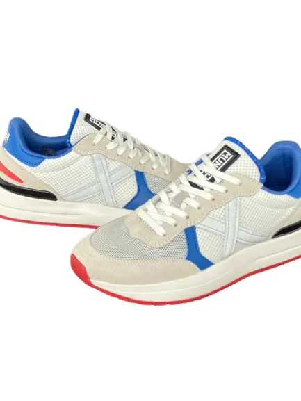 SNEAKERS UOMO BEIGE E BLU SOON 8904044