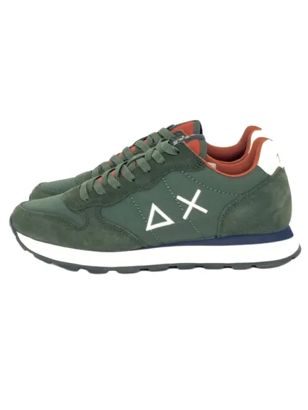 SNEAKERS UOMO VERDE MILITARE Z43101 TOM SOLID NYLON