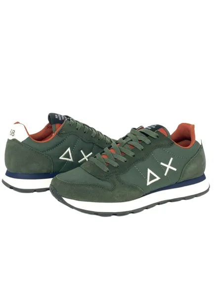 SNEAKERS UOMO VERDE MILITARE Z43101 TOM SOLID NYLON