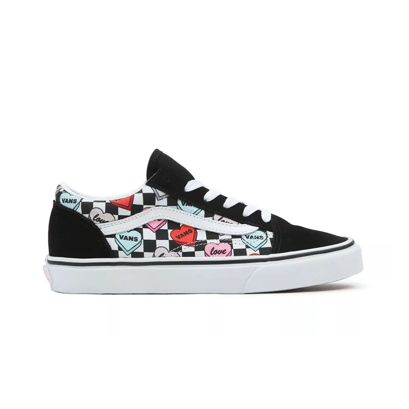 SNEKAERS CANDY HEARTS OLD SKOOL Unisex Black True White