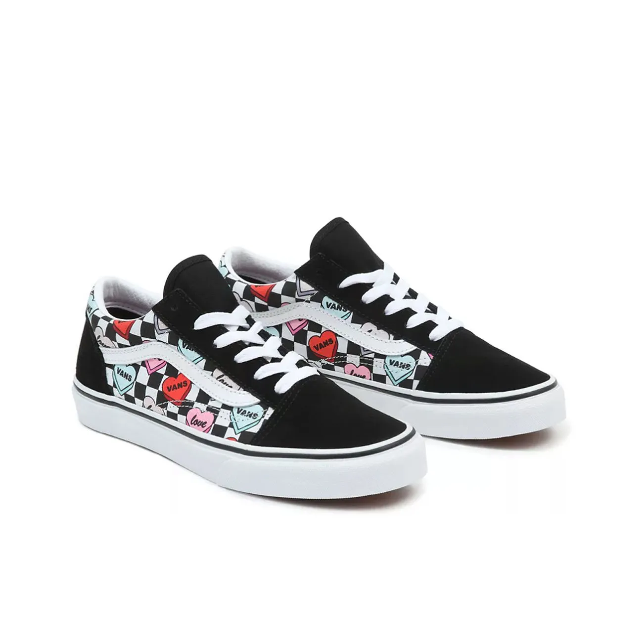 SNEKAERS CANDY HEARTS OLD SKOOL Unisex Black True White