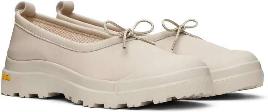 Snow Peak Beige Field Toe Slip-On Loafers