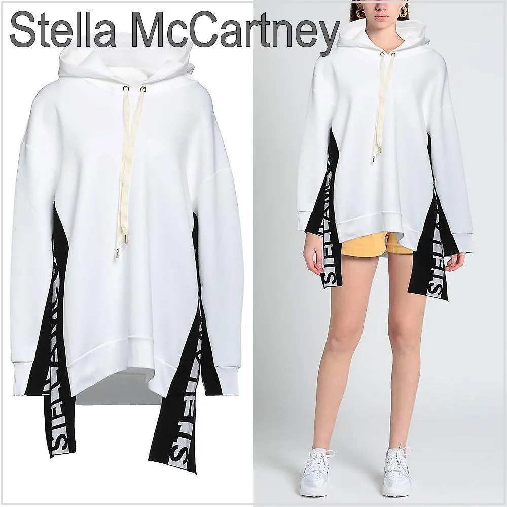 Stella McCartney  |Street Style Long Sleeves Plain Cotton Hoodies & Sweatshirts