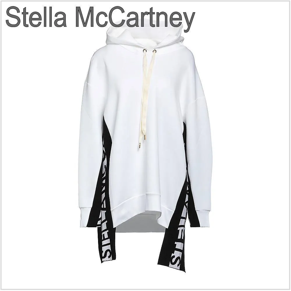 Stella McCartney  |Street Style Long Sleeves Plain Cotton Hoodies & Sweatshirts