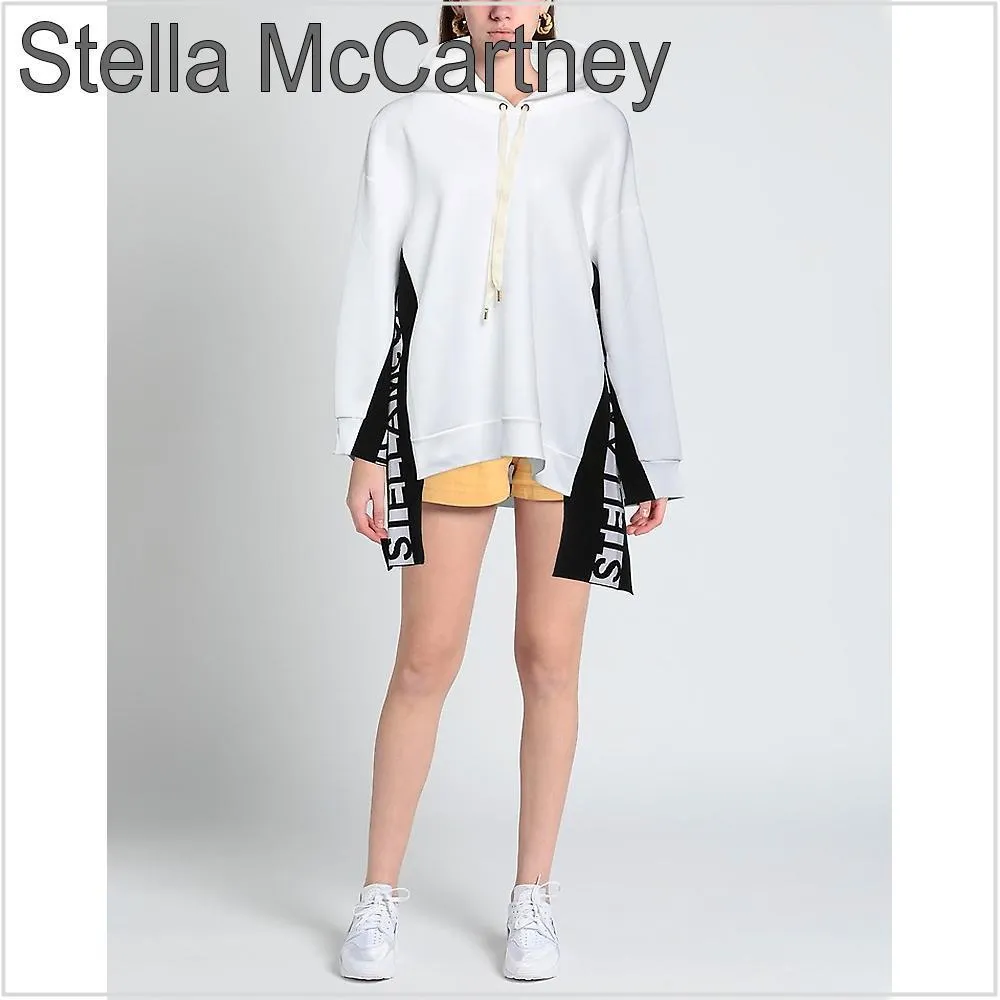 Stella McCartney  |Street Style Long Sleeves Plain Cotton Hoodies & Sweatshirts