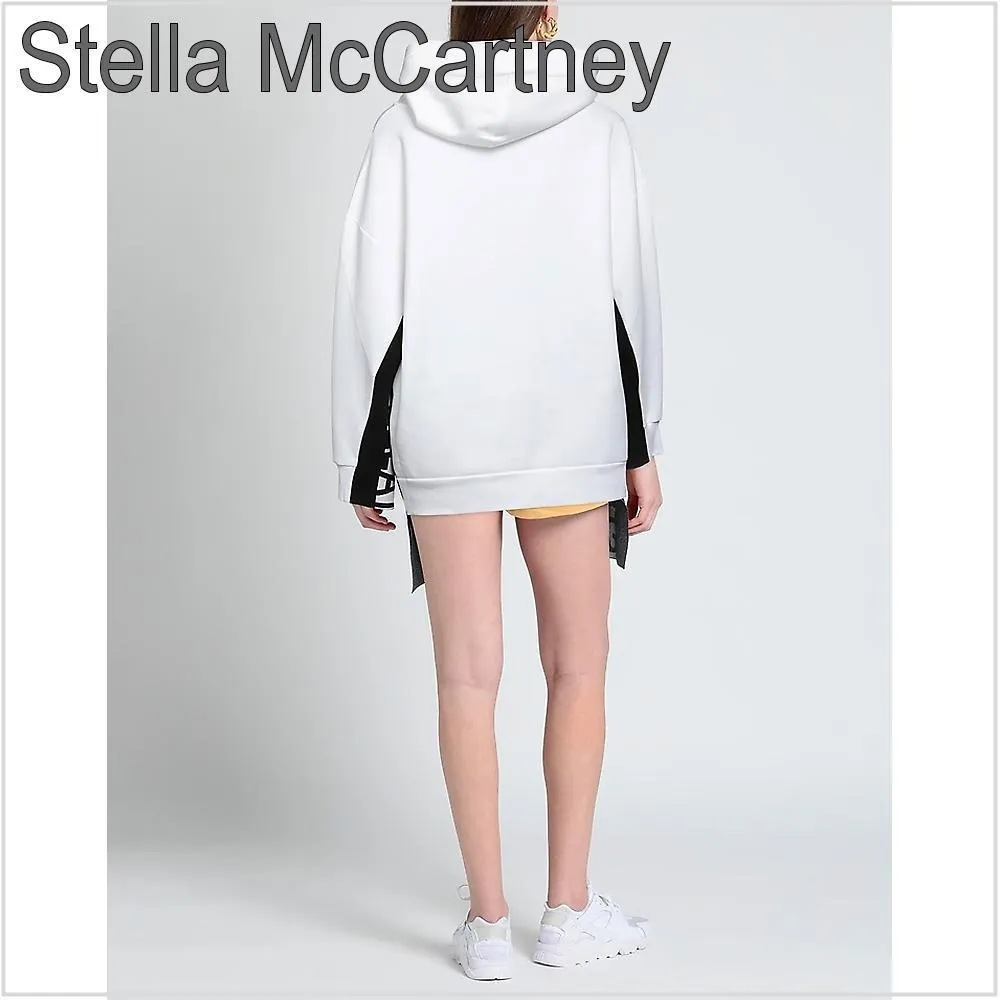 Stella McCartney  |Street Style Long Sleeves Plain Cotton Hoodies & Sweatshirts