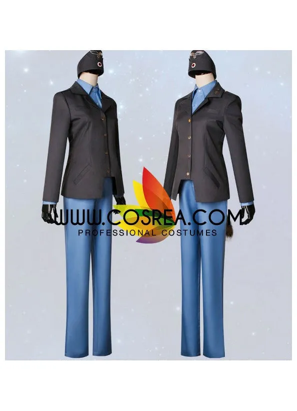 Strike Witches Warutrud Krupinski Cosplay Costume