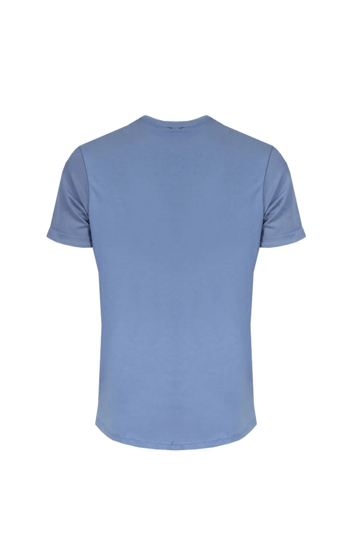 T-Shirt Giro Collo Doppio Tessuto con taschino