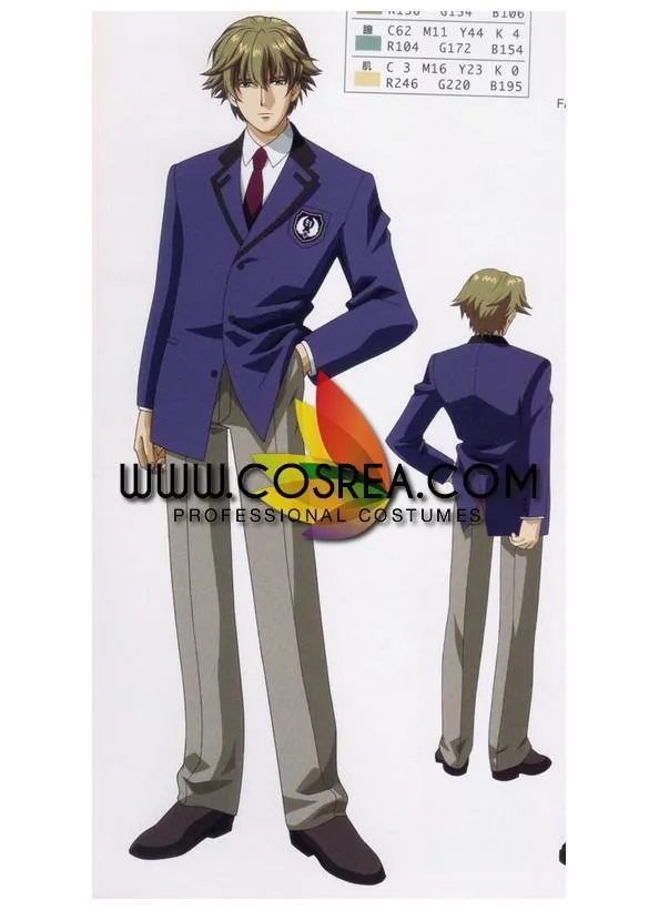 Tokimeki Memorial Private Habataki High School Male Uniform Cosplay Costume