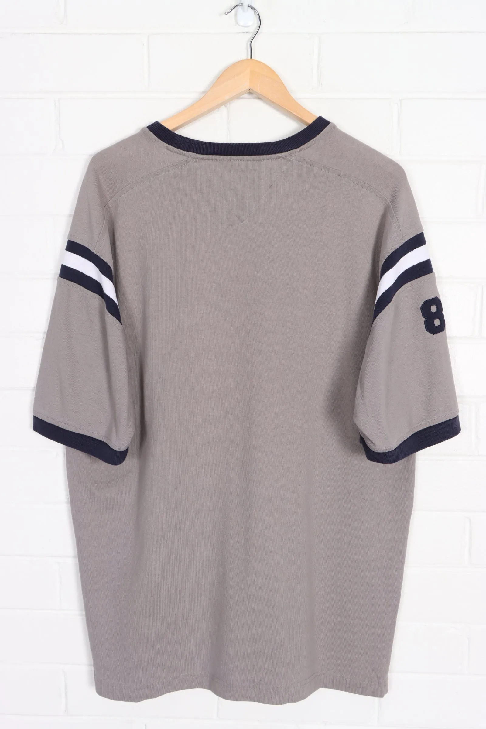 TOMMY HILFIGER #85 Striped Sleeves T-Shirt (XL)