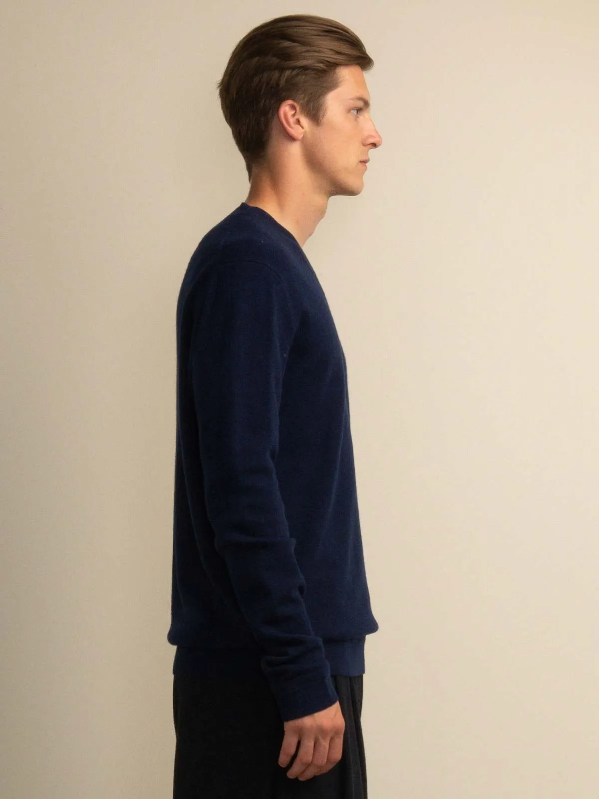 V Neck Sweater - Navy