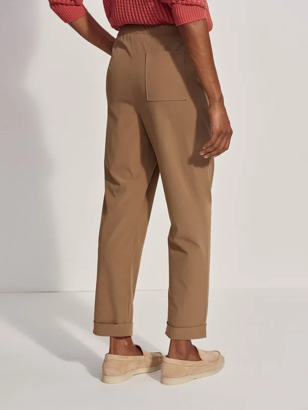 Varley Everly Turnup Taper Pant 27.5 in Taupe Stone