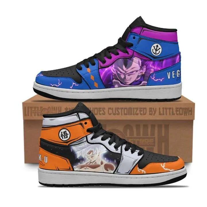 Vegeta Ultra Ego x Goku Ultra Instinct Anime Shoes Dragon Ball JD1 Boot Sneakers