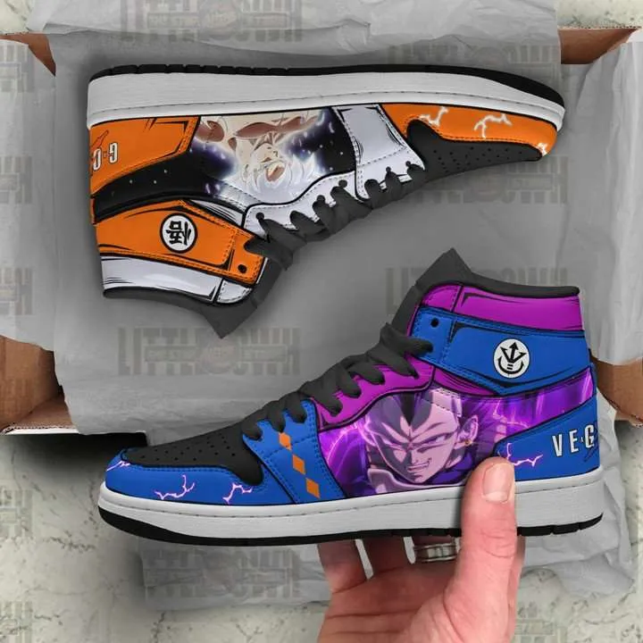 Vegeta Ultra Ego x Goku Ultra Instinct Anime Shoes Dragon Ball JD1 Boot Sneakers