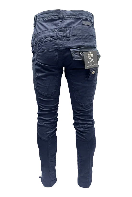 Vialli Vj23C001 Mens Ranger Cargo Pants Navy