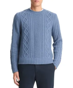 Vince Aran Cable Knit Crewneck Sweater